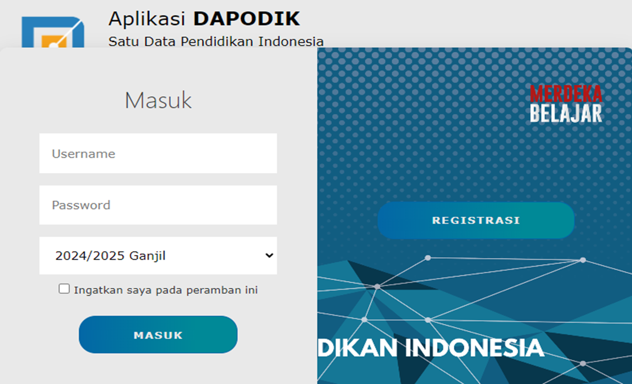 Menu Perencanaan Pengembangan Sekolah
